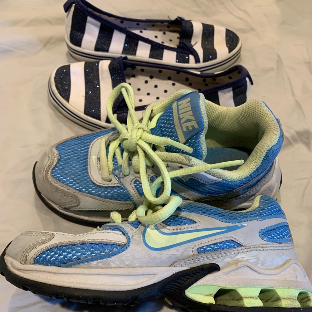 Girls Nike’s and old navy shoes size 12